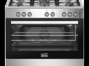 فرن غاز سيمفر 90 سم غاز شبك ثقيل مع مروحة تبريد SMF-F9502SGW HM-SMF03