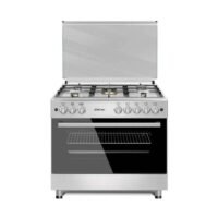 فرن غاز جي في سي 90*60 استيل تركي مع مروحتين راس نحاس شبك ثقيل GVC-408