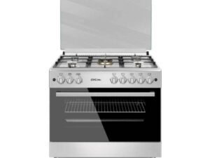 فرن غاز جي في سي 90*60 استيل تركي مع مروحتين راس نحاس شبك ثقيل GVC-408