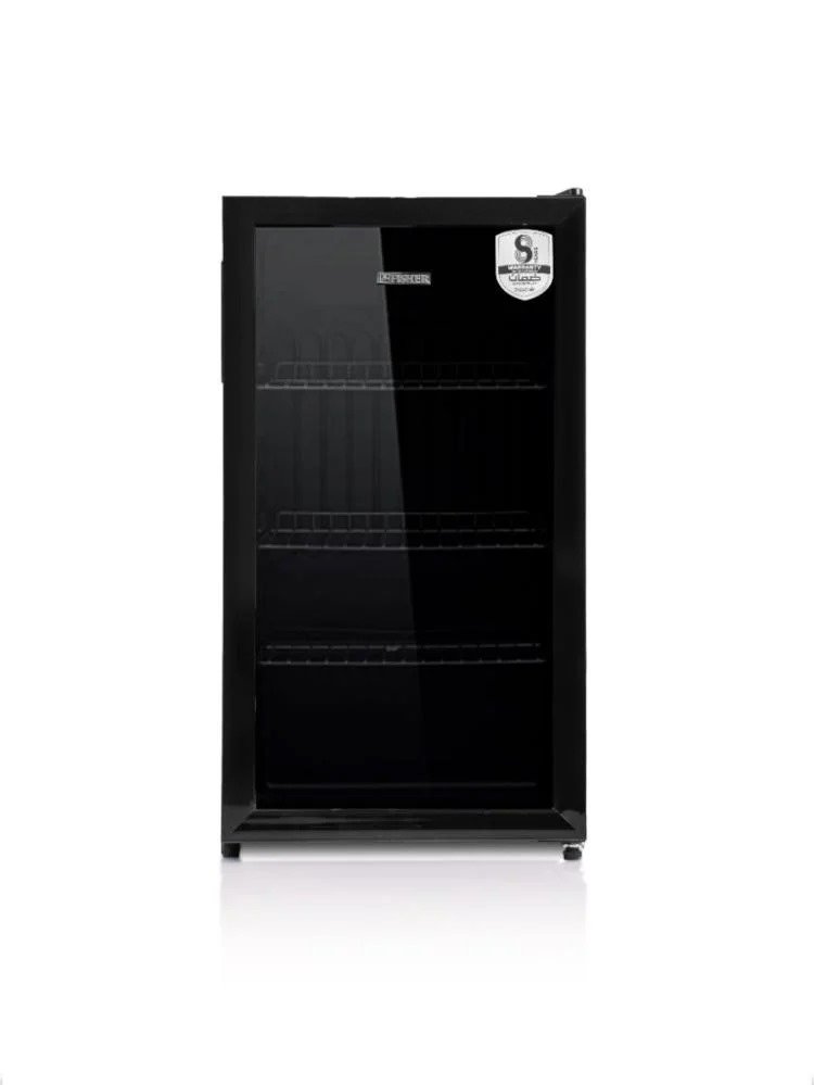 ثلاجة فيشر زجاج 3 قدم 90 لتر باب واحد اسود FRS-SC90LKN B