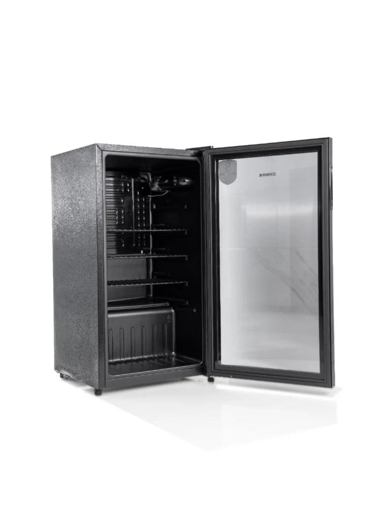 ثلاجة فيشر زجاج 3 قدم 90 لتر باب واحد اسود FRS-SC90LKN B3