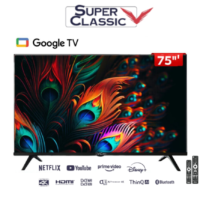 شاشة سوبر كلاسيك 75 بوصة سمارت جوجل كيوليد موديل SPCTV-75GO شاشة سوبر كلاسيك 75 بوصة سمارت جوجل موديل SPCTV-75GO