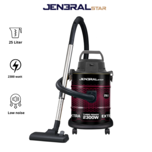 1810 مكنسة جنرال ستار 25 لتر 2300 وات احمر  موديل JENV-2350